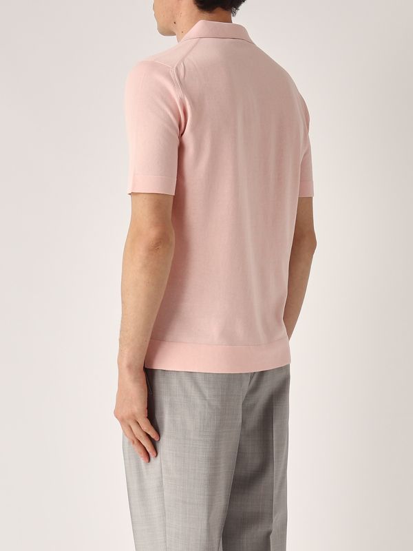 3. Cotton polo shirt for men Baby Rose Filippo de Laurentiis pl0mcskcr14r