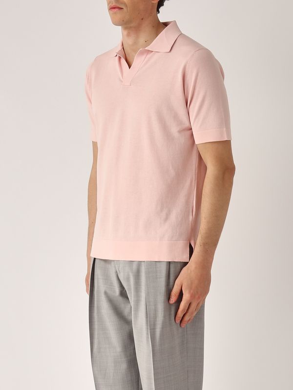 2. Cotton polo shirt for men Baby Rose Filippo de Laurentiis pl0mcskcr14r