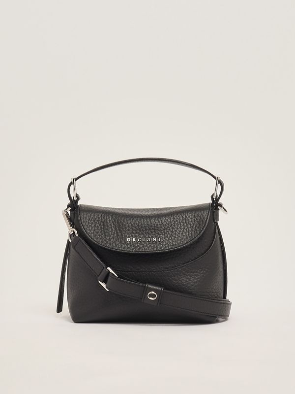 3. Women's Nana small soft leather bag Black Orciani b02175sof