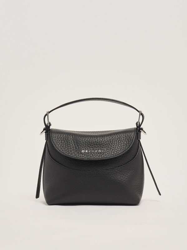 1. Women's Nana small soft leather bag Black Orciani b02175sof