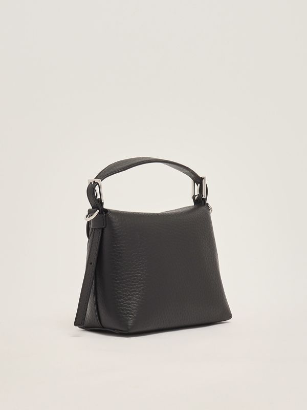 2. Women's Nana small soft leather bag Black Orciani b02175sof