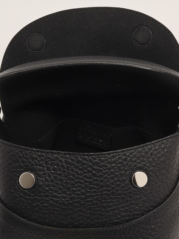 4. Women's Nana small soft leather bag Black Orciani b02175sof