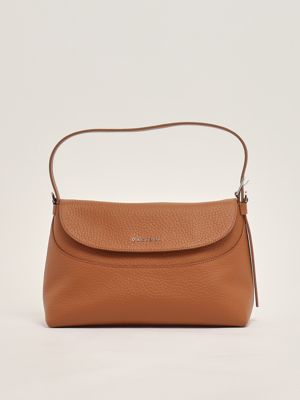 1. Nana Soft medium grained leather bag for women Brown