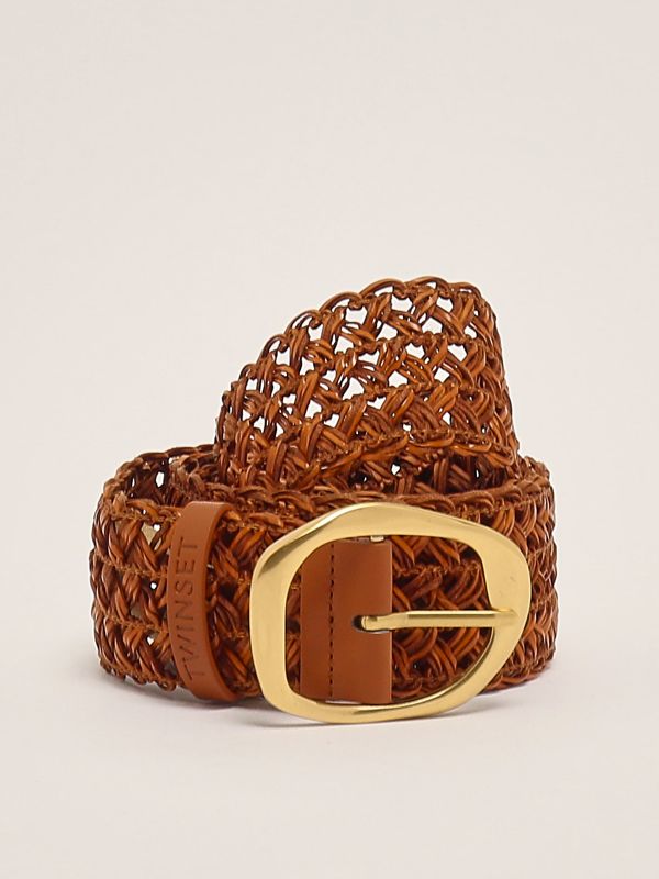 Ceinture Femme Marron En Simili Cuir - Taille Unique, Réglable, Occasion