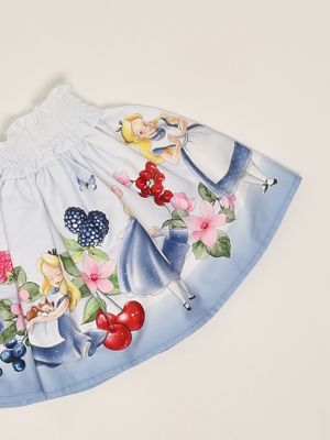 3. Gonna bambina in cotone Bianco-Multicolor
