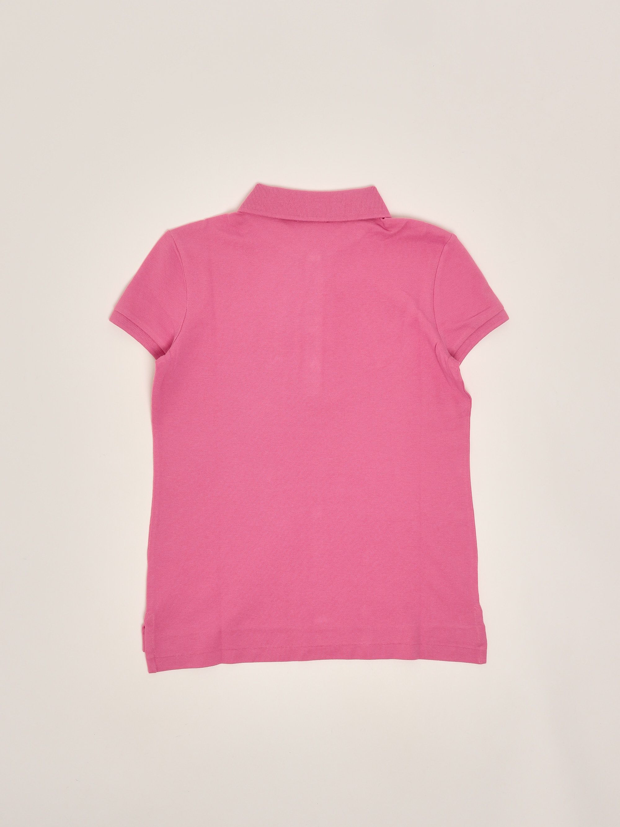 Girl's stretch cotton polo shirt 313698589 Pink | Caposerio.com
