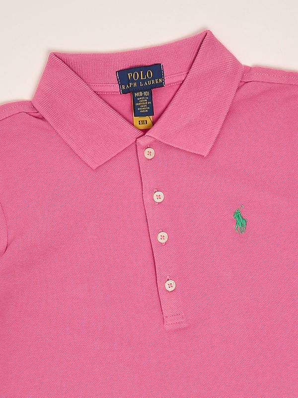 3. Polo para niña de algodón elástico Rosa Polo Ralph Lauren 313698589