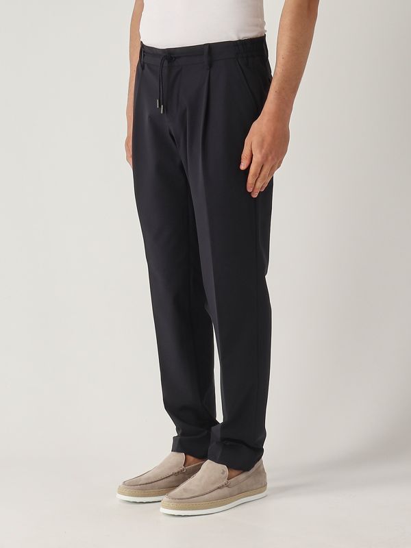 L.B.M. 1911 Stretch nylon trousers for men - Navy Blue | Caposerio.com