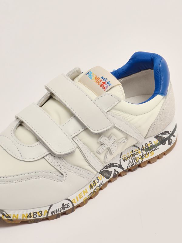 5. Sky leather baby sneakers White-Royal Premiata 18049357