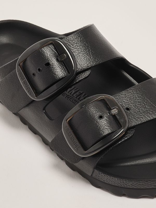 5. Arizona Big Buckle EVA rubber sandals for women Black Birkenstock 1029641