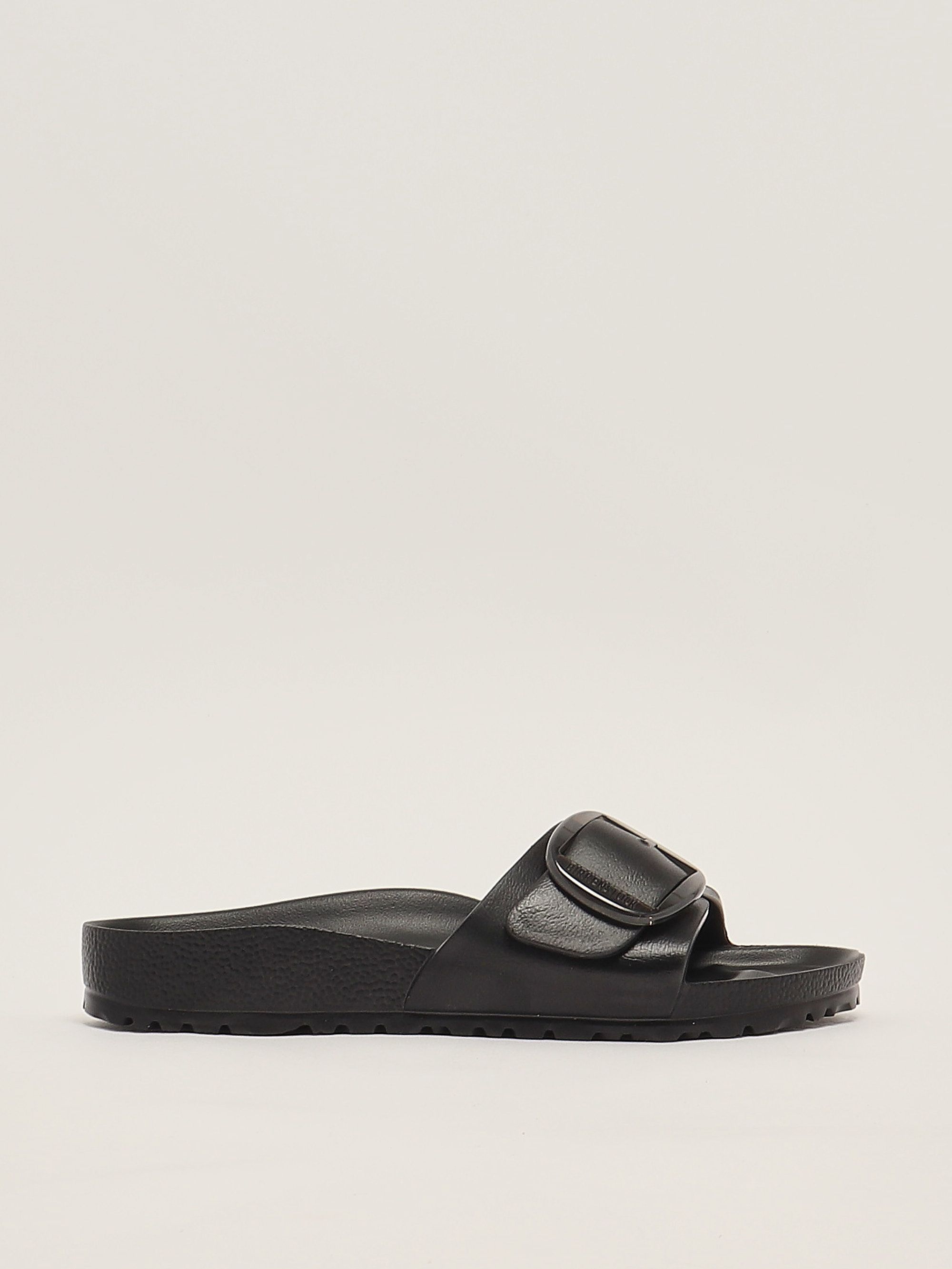 サンダル・ミュール BIRKENSTOCK SANDALO \"MADRID BIG BUCKLE\" (1022650 BLACK) 1022650 Madrid Big Buckle Leather High Shine Black