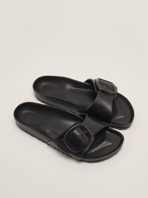 2. Madrid Big Buckle EVA rubber sandals for women Black