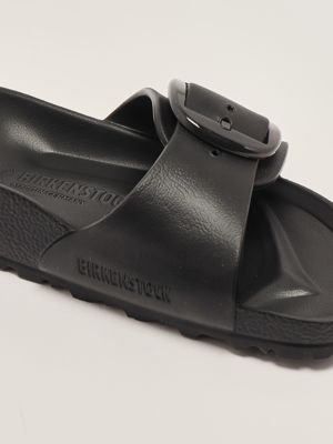 5. Madrid Big Buckle EVA rubber sandals for women Black