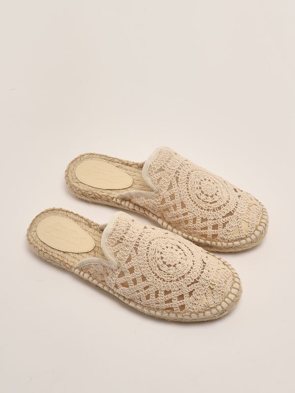 2. Espadrillas donna in macramè Beige MC2 Saint Barth isl0005