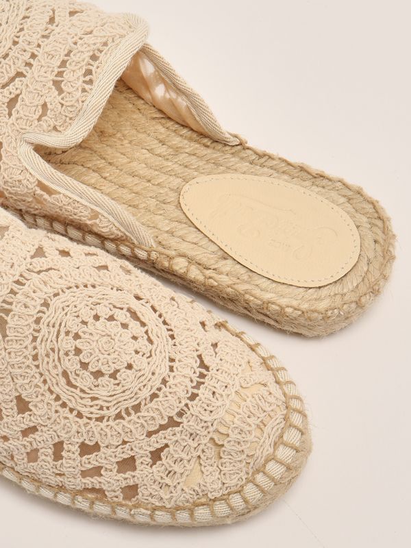4. Espadrillas donna in macramè Beige MC2 Saint Barth isl0005