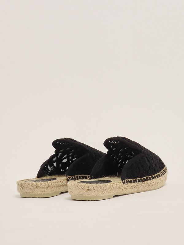 3. Espadrillas donna in macramè Nero MC2 Saint Barth isl0005