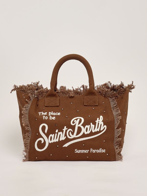 1. Women's cotton vanity bag Brown MC2 Saint Barth vani001