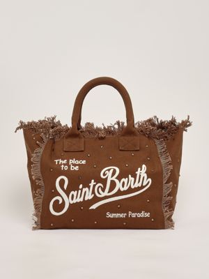 1. Women's cotton vanity bag Brown