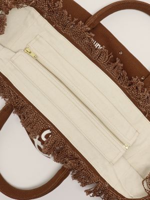 3. Women's cotton vanity bag Brown