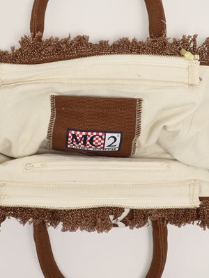4. Women's cotton vanity bag Brown