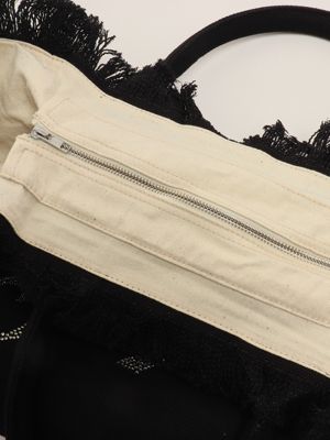 4. Women's cotton vanity bag Black
