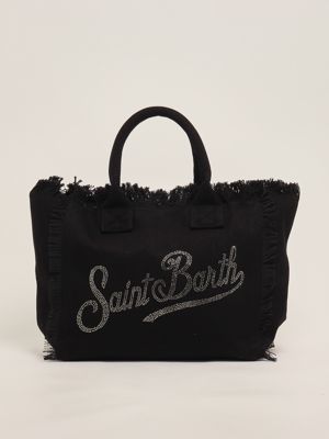 1. Women's cotton vanity bag Black
