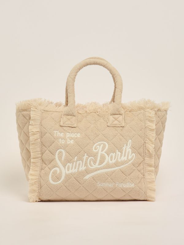 1. Women's Vanity terry bag Beige MC2 Saint Barth vani007