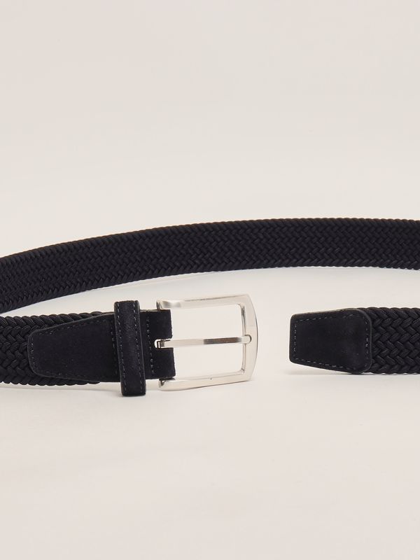 2. Cintura uomo in tessuto intrecciato Blu D'amico p25acu2047