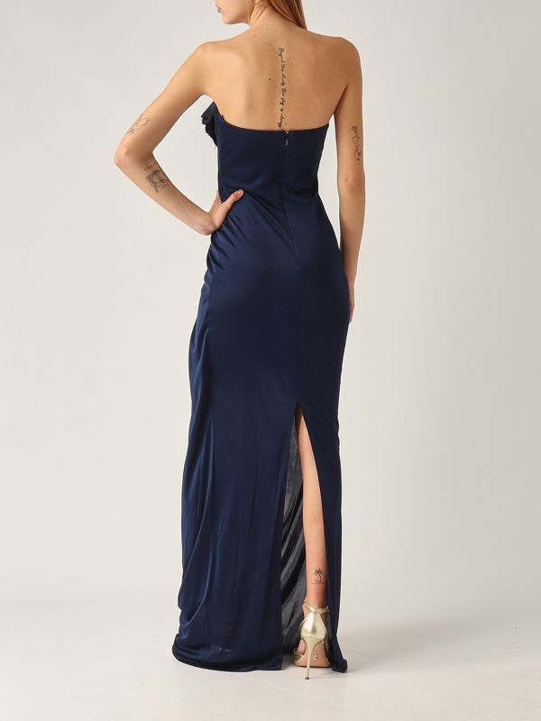 elisabetta franchi blue dress ELISABETTA FRANCHI Women's AB85052E2-DC8 Blue dress main image 0