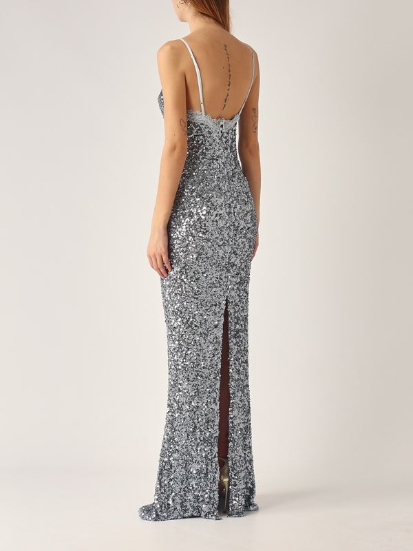 3. Abito donna in paillettes e pizzo Cielo Elisabetta Franchi abr4952e2
