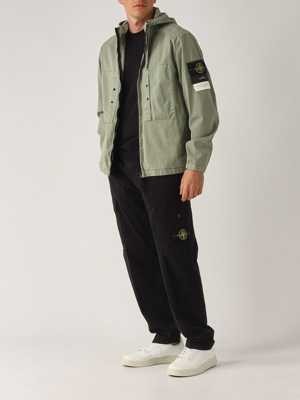 5. Veste en sergé de coton Supima pour hommes Vert Stone Island k1s154100091s0010