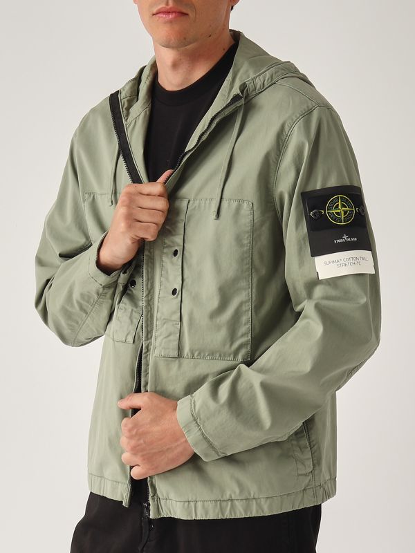 Men's Supima cotton twill jacket k1s154100091s0010 Green