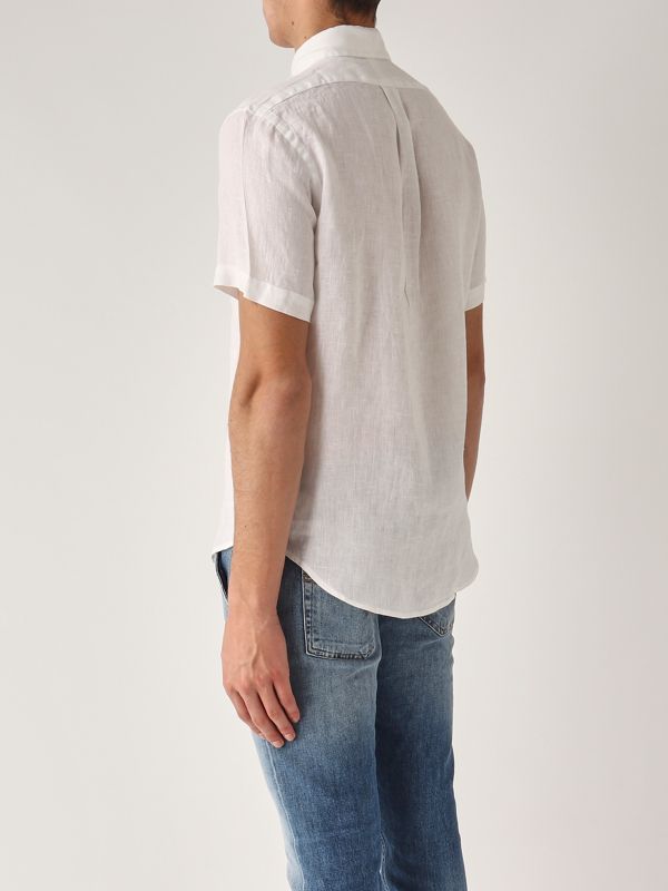 3. Camisa de hombre de lino de ajuste personalizado Blanco Polo Ralph Lauren 710968912