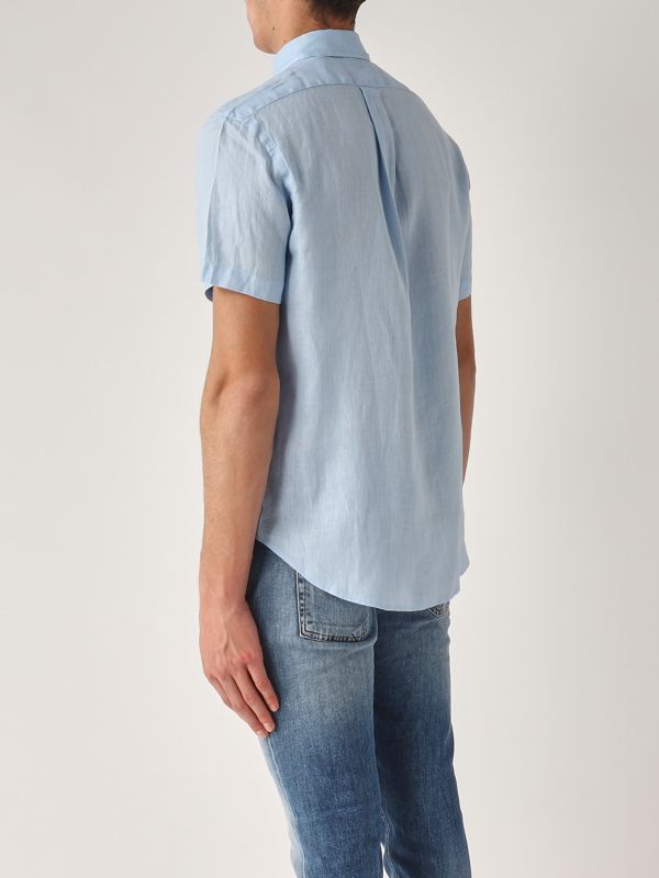 3. Camisa de hombre de lino de ajuste personalizado Cielo Polo Ralph Lauren 710968912