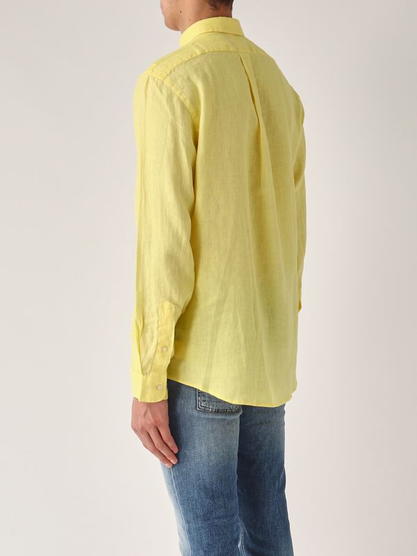 3. Slim fit linen shirt for men Yellow Polo Ralph Lauren 710968915