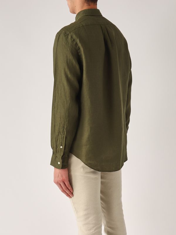 3. Slim fit linen shirt for men Military Polo Ralph Lauren 710968915