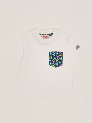MC2 Saint Barth girl's cotton T-shirt with embroidered logo