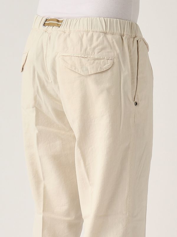 4. Pantalón de hombre de algodón y lyocell Blanco crema White sand 25su12180