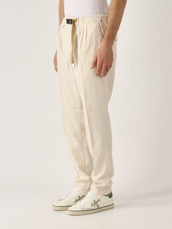 2. Pantalón de hombre de algodón y lyocell Blanco crema White sand 25su12180