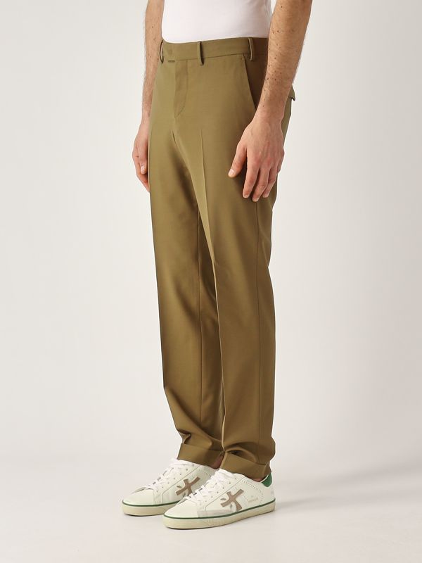 2. Stretch virgin wool trousers for men Camel PT Torino coafmaz00cl1t099