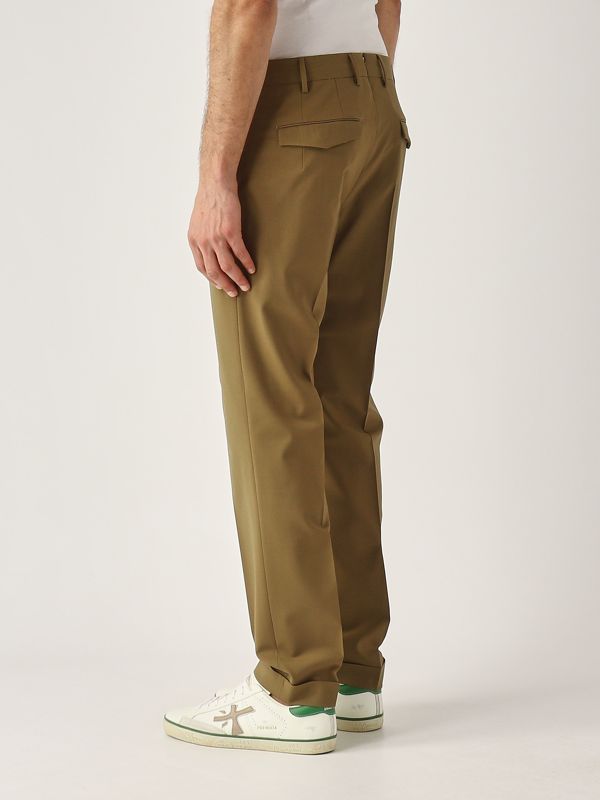 3. Stretch virgin wool trousers for men Camel PT Torino coafmaz00cl1t099