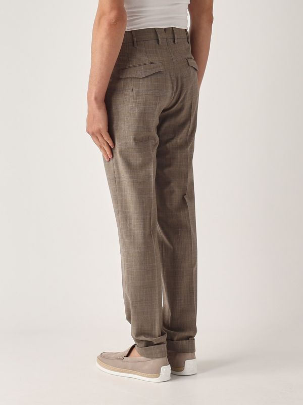 3. Pantalón de hombre Master Fit de lana virgen elástica Topo-Marrón PT Torino coafmaz00cl1t065