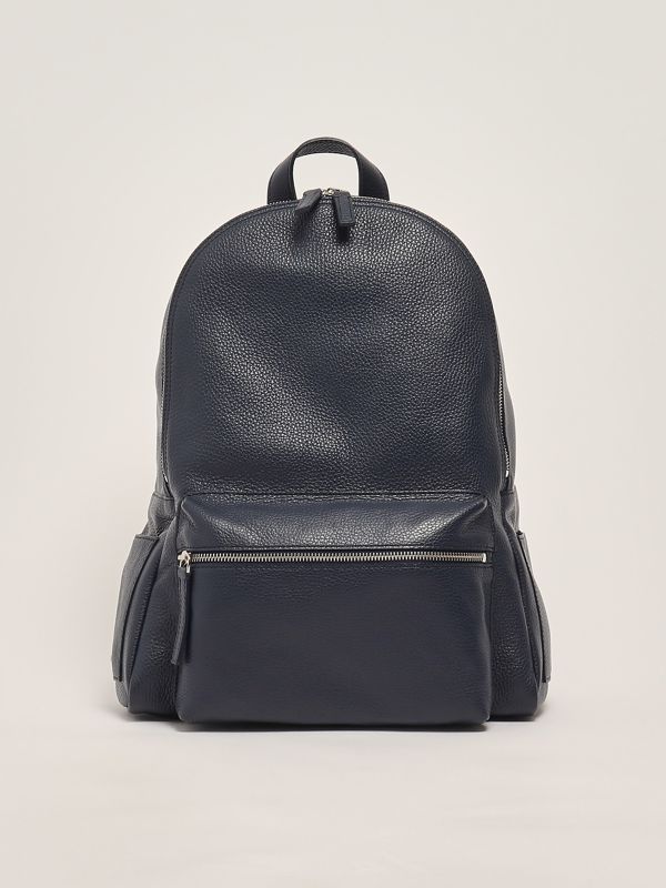 1. Zaino uomo in pelle Navy Orciani p00711mic