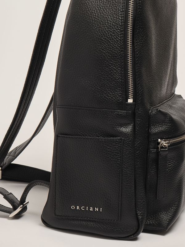 4. Zaino uomo in pelle Nero Orciani p00711mic