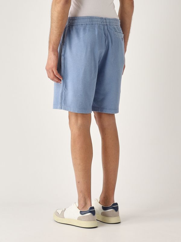 3. Pantaloncino uomo in spugna di cotone Blu Campus Polo Ralph Lauren 710704271