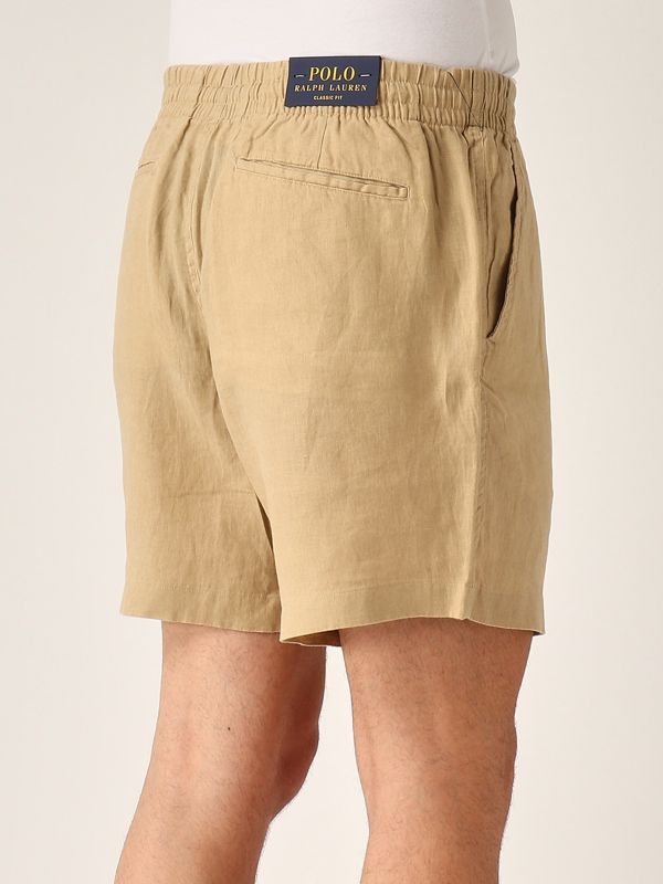 4. Pantalón corto de hombre Prepster de lino Beige Polo Ralph Lauren 710958586