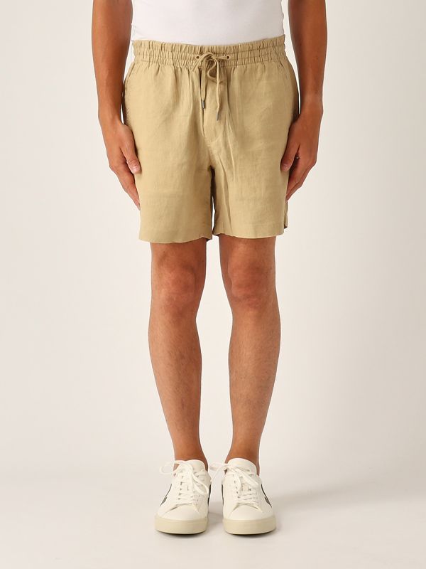 1. Pantalón corto de hombre Prepster de lino Beige Polo Ralph Lauren 710958586