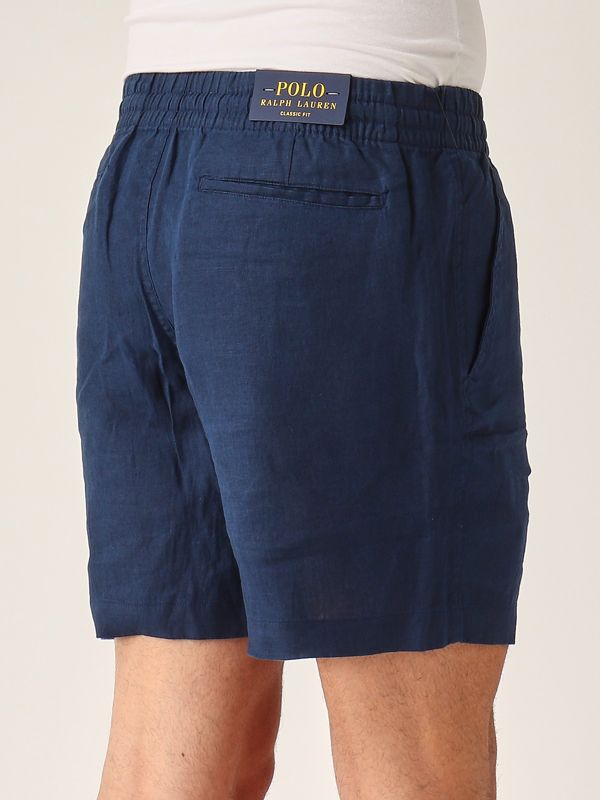 4. Pantalón corto de hombre Prepster de lino Azul marino Polo Ralph Lauren 710958586