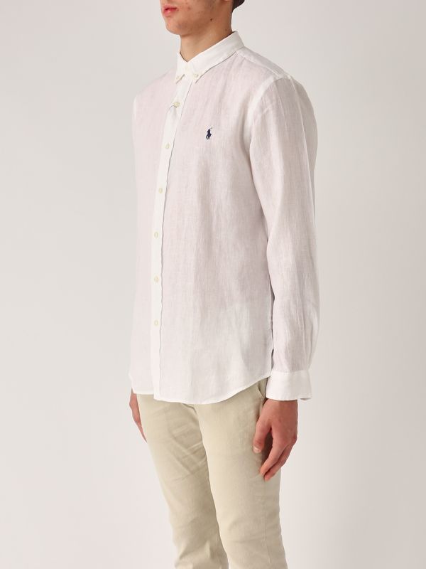 2. Slim fit linen shirt for men White Polo Ralph Lauren 710966295