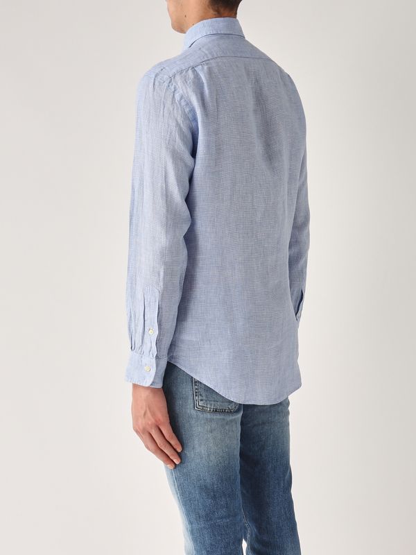 3. Custom fit linen shirt for men Navy-White Polo Ralph Lauren 710968971